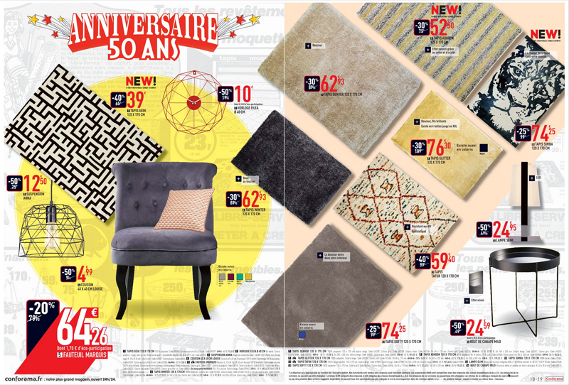 Conforama: 2 nouveaux catalogues anniversaire à feuilleter!