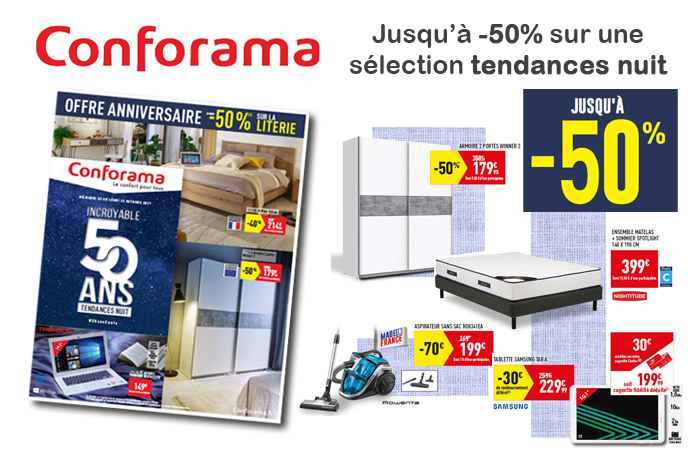 Cliquez ici pour feuilleter le nouveau catalogue Conforama