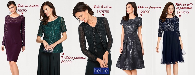 helline robe dentelle