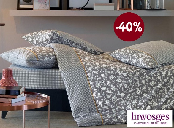 Voir la parure de lit Féminin masculin de chez Linvosges