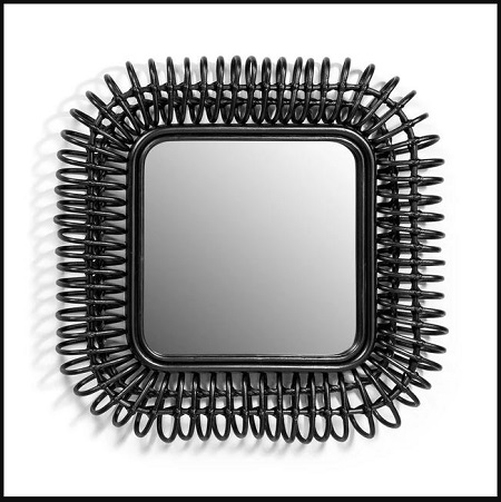 Voir le Miroir en rotin carré, Tarsile de chez AM.PM