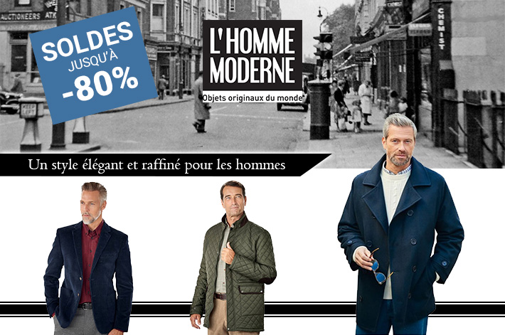 L'HOMME MODERNE : Le style pour les hommes jusqu'à -80%