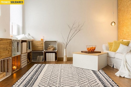 Voir le Tapis Ivoire Torsade de chez Camif