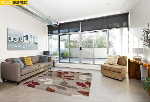 Voir le Tapis Beige et Terre Spring de chez Camif