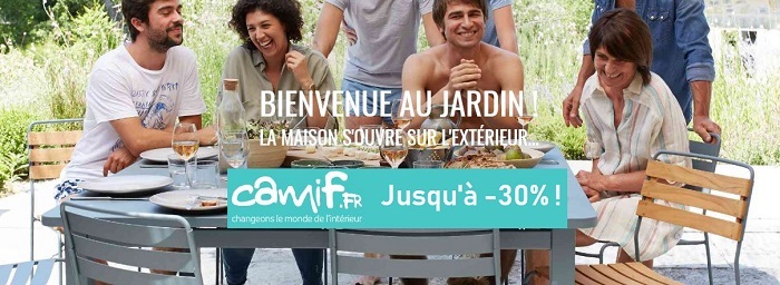 Cliquez ici pour voir les meubles d'extérieurs en promotion de chez Camif