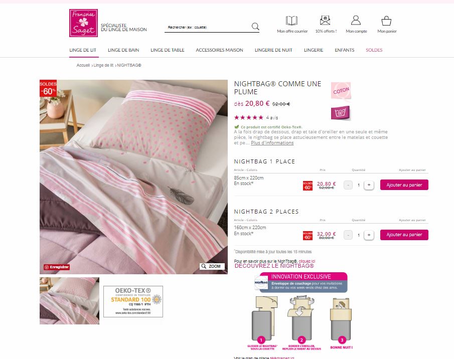 Découvrez toute la collection de Nightbag Françoise Saget