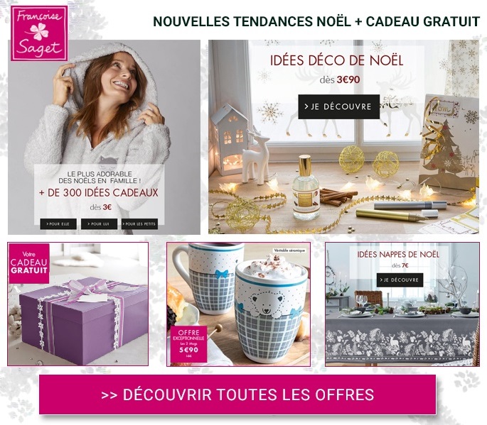 Françoise Saget : Faîtes le plein d'idées de cadeaux et de déco pour Noël ! Françoise Saget : Faîtes le plein d'idées de cadeaux et de déco pour Noël !