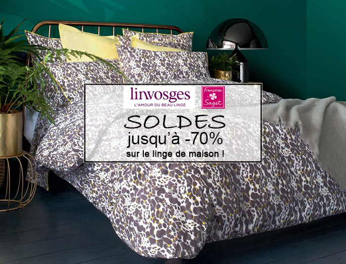 Linvosges, Françoise Saget : jusqu'à -70% sur le linge de maison pendant les soldes d'hiver !