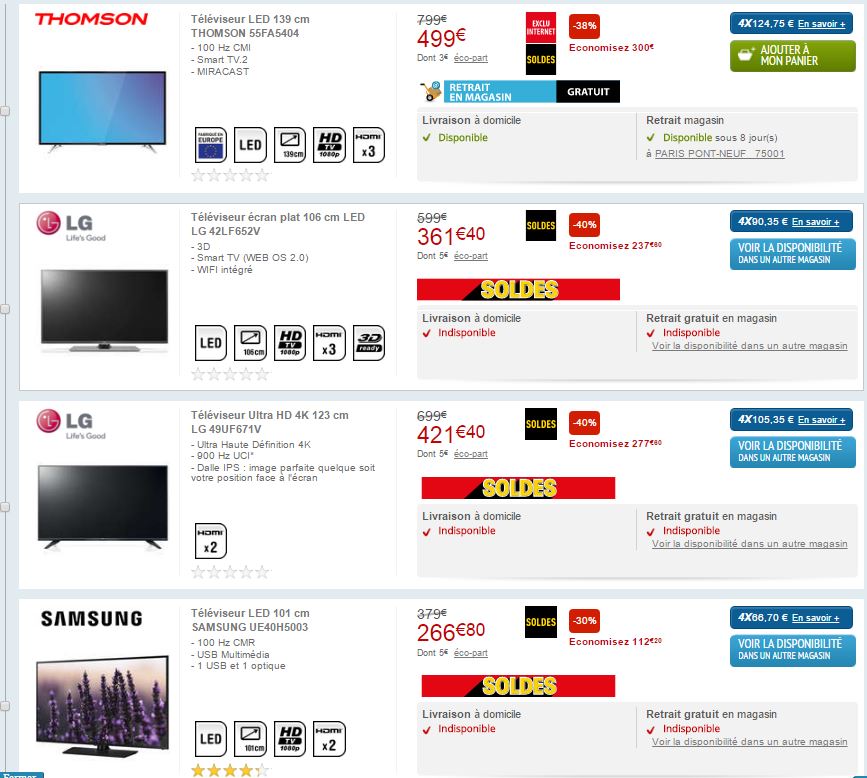 CONFORAMA, pratique la dernière démarque pour renouveler son Electroménager ou sa TV !