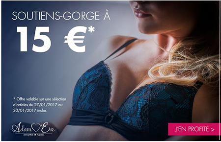 Croquez les Soldes chez Adam et Eve