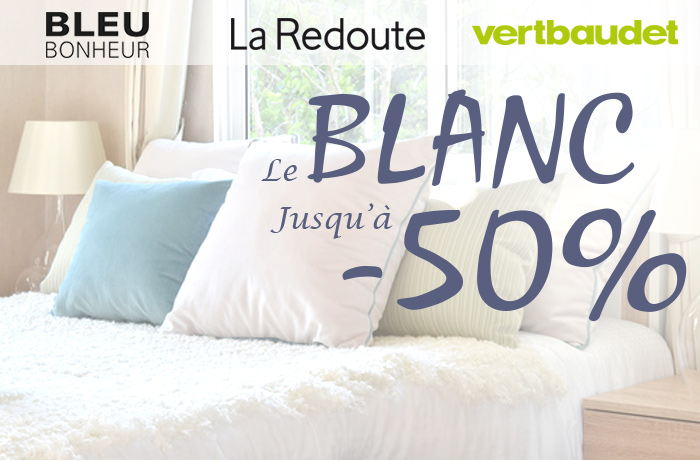 La Redoute, Vertbaudet, Bleu Bonheur : Le blanc en promotion