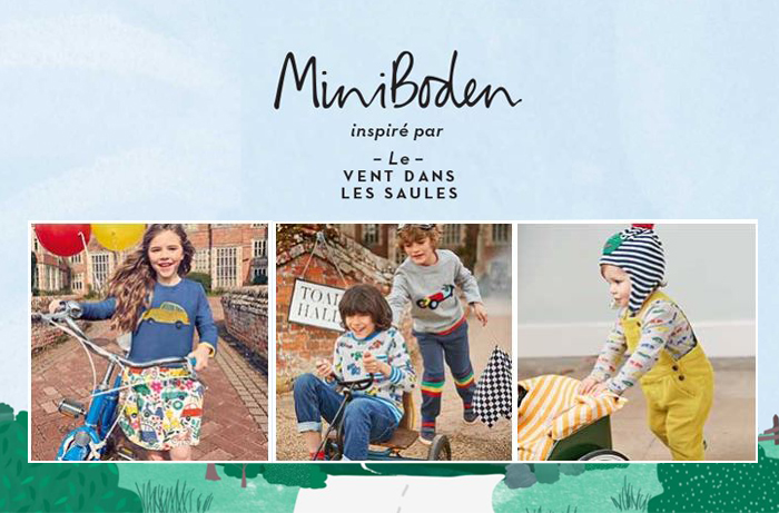 Nouvelle collection MiniBoden : "Le vent dans les saules"