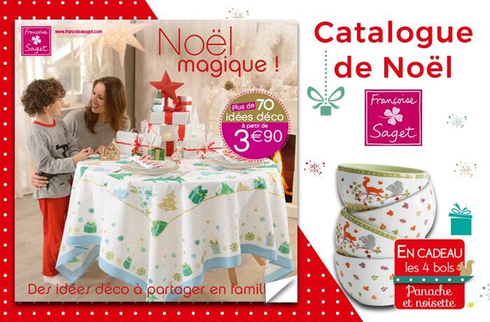 Françoise Saget : catalogue de Noël à feuilleter + 1 cadeau OFFERT
