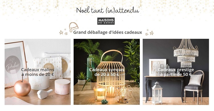 Maisons du Monde : idées cadeaux à tous les prix ! 
