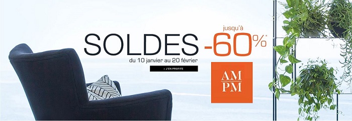AM.PM : Soldes meubles d'hiver jusqu'à -80%, trop TOP  !