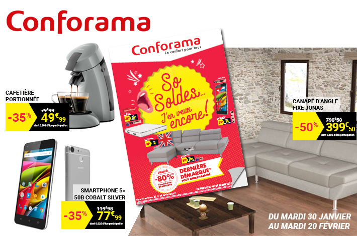 Conforama : Dernière démarque jusqu'à -80%