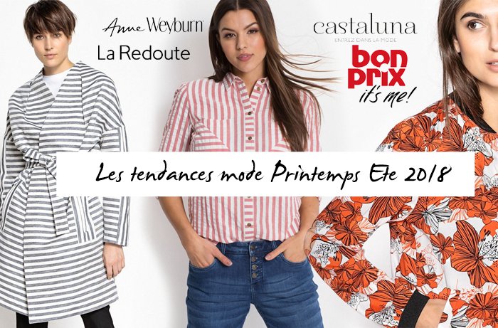 Anne Weyburn, La Redoute, Castaluna, Bonprix : Les tendances mode P/E 2018