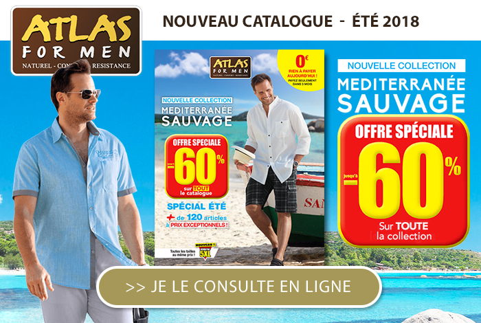 Atlas for Men : nouveau catalogue à feuilleter et jusqu'à -60% !