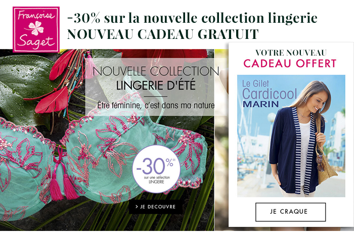 Françoise Saget : votre gilet offert pour toute commande !