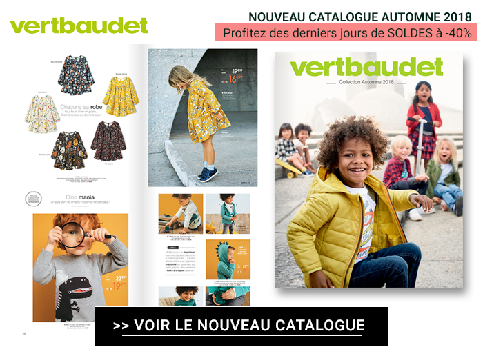 Vertbaudet : nouveau catalogue automne 2018 à consulter ! 