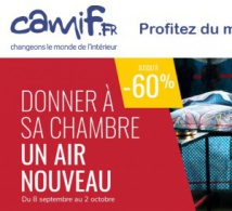 Catalogue Camif, Promo jusqu'à -60% sur vos parures de lit !