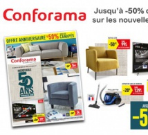Nouveau Catalogue Conforama : Promos jusqu'à -50% !