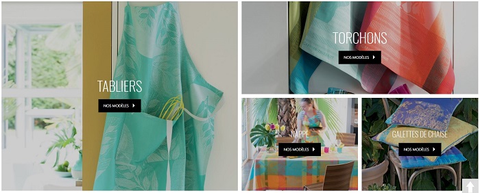 Linge de cuisine Garnier Thiebaut, voir tous les produits Linge de cuisine Garnier Thiebaut, voir tous les produits