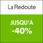 LA REDOUTE : Jusqu'à -40% sur L'Homme, la Femme et l'Enfant + Les Chaussures ! LA REDOUTE : Jusqu'à -40% sur L'Homme, la Femme et l'Enfant + Les Chaussures !