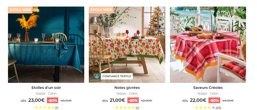 Je clique pour découvrir tout le linge de table Françoise Saget Je clique pour découvrir tout le linge de table Françoise Saget