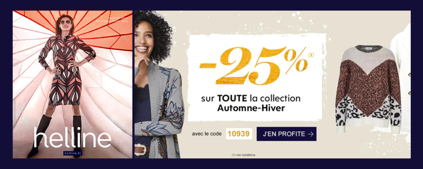 Helline : Remise jusqu'à -70% sur la Mode et la Deco 