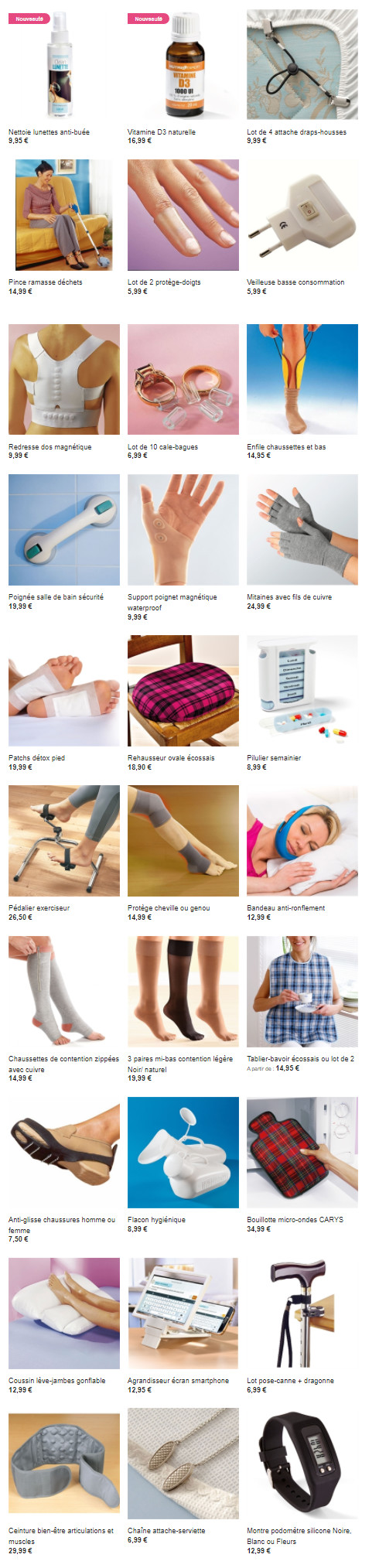 Cliquez ici pour acheter des objets pratiques et astucieux qui vous aideront dans votre confort Cliquez ici pour acheter des objets pratiques et astucieux qui vous aideront dans votre confort