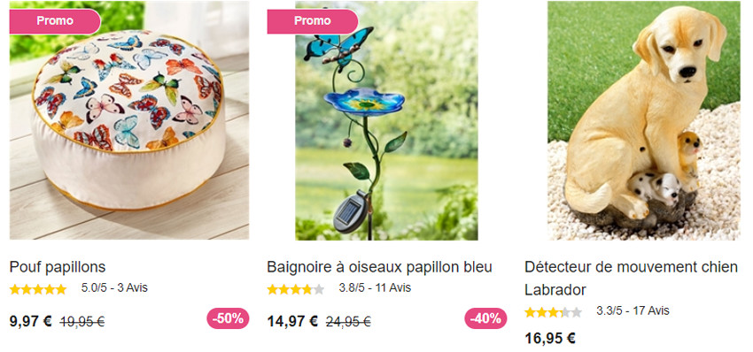 Je clique ici pour voir le rayon Jardin - Animaux Je clique ici pour voir le rayon Jardin - Animaux