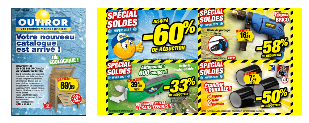 OUTIROR - SOLDES jusqu'à -60% sur les produits astucieux et pour le jardin