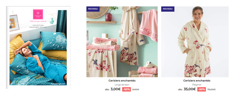 FRANCOISE SAGET - REMISE -50% SUR LE LINGE DE MAISON