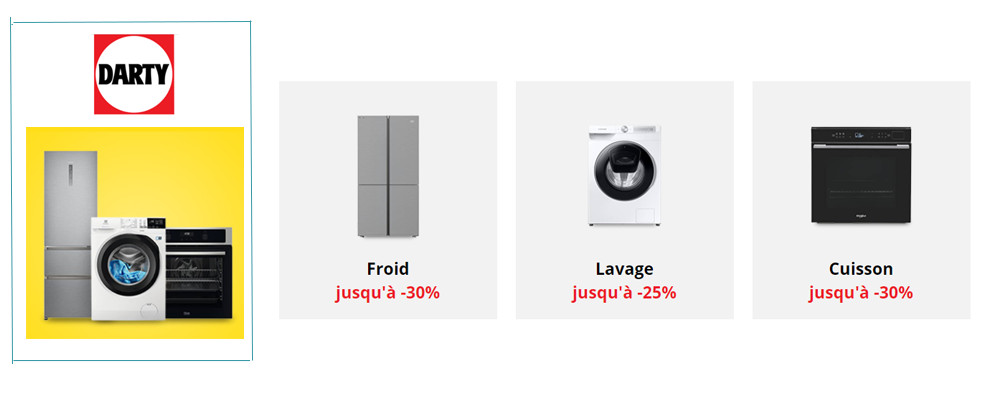 DARTY - ON CHANGE SON ELECTRO - REMISE JUSQU'A -50%