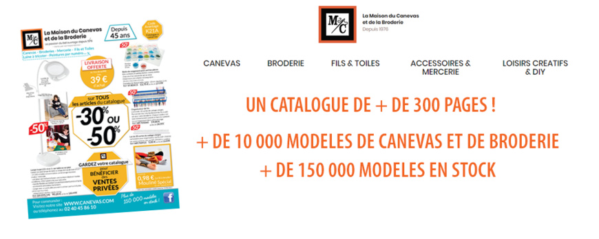 LA MAISON DU CANEVAS - Nouveau Catalogue de 300 pages de Loisirs Créatifs