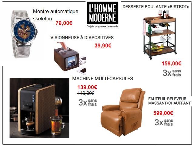 L'HOMME MODERNE - Gadgets innovants et idées cadeaux Noel ! 