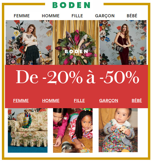 BODEN - Une mode gaie et colorée pour les fêtes et des idées cadeaux So British ! 