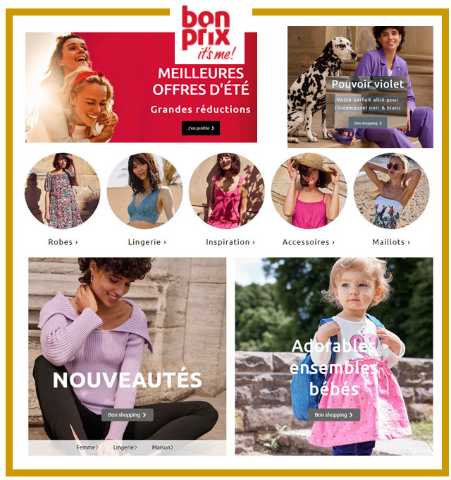 BONPRIX - DERNIERES REDUCTIONS POUR PROFITER ENCORE DE L'ETE BONPRIX - DERNIERES REDUCTIONS POUR PROFITER ENCORE DE L'ETE