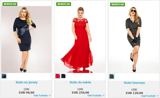 Helline et sa nouvelle collection grandes tailles