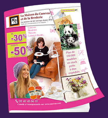 Le catalogue gratuit La Maison du Canevas et de la Broderie Le catalogue gratuit La Maison du Canevas et de la Broderie