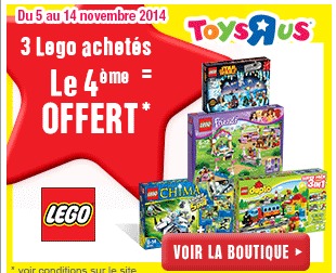 3 lego achetés, le 4e offert !