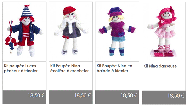 Poupées Ninas et Lucas de Bergère de France