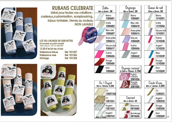 Tout un panel de rubans