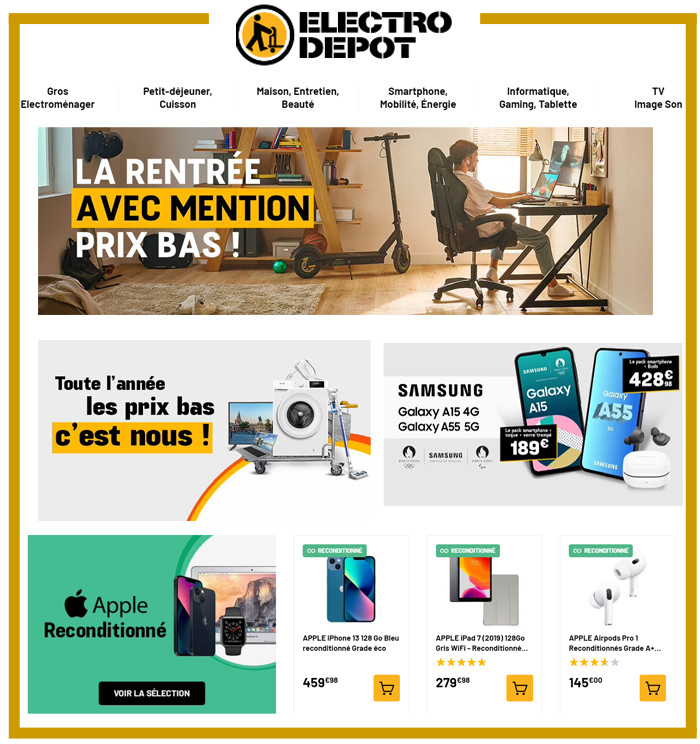 ELECTRO DEPOT - ELECTROMENAGER, HIFI, MOBILE AUX PRIX LE PLUS BAS ! 