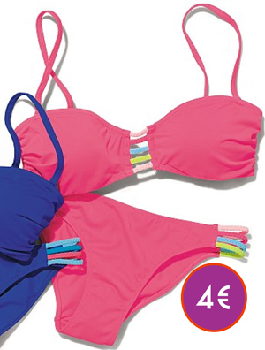 Haut de maillot de bain bandeau détails tresses Haut de maillot de bain bandeau détails tresses