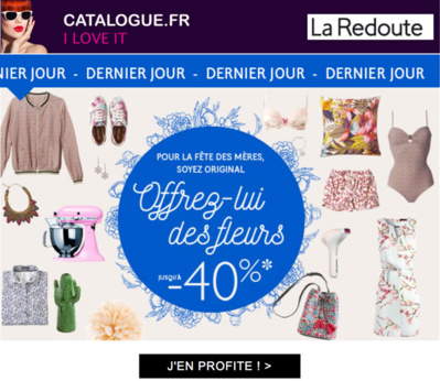 Accéder à toutes les soldes LA REDOUTE, GO !