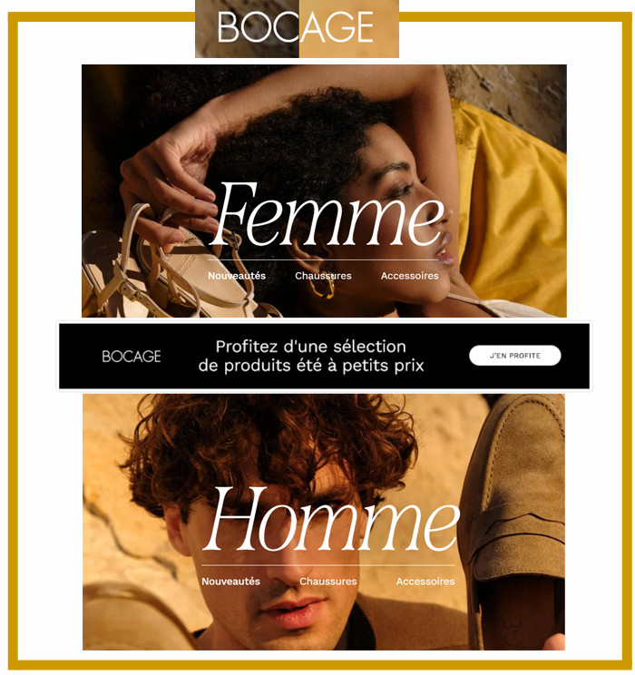 BOCAGE - 50% sur la collection été en Outlet et Livraison offerte dès 100€