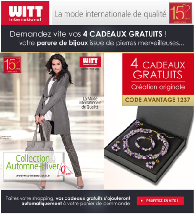 Demander votre nouveau catalogue pour profiter de l'offre - Je clic Demander votre nouveau catalogue pour profiter de l'offre - Je clic