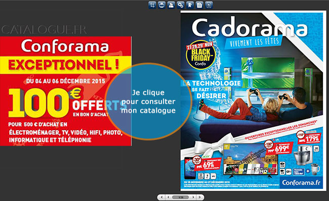 Jetez un oeil au derniere catalogue sur notre page conforama !